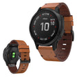 Superstiligt Garmin Fenix 6S Äkta läder Armband