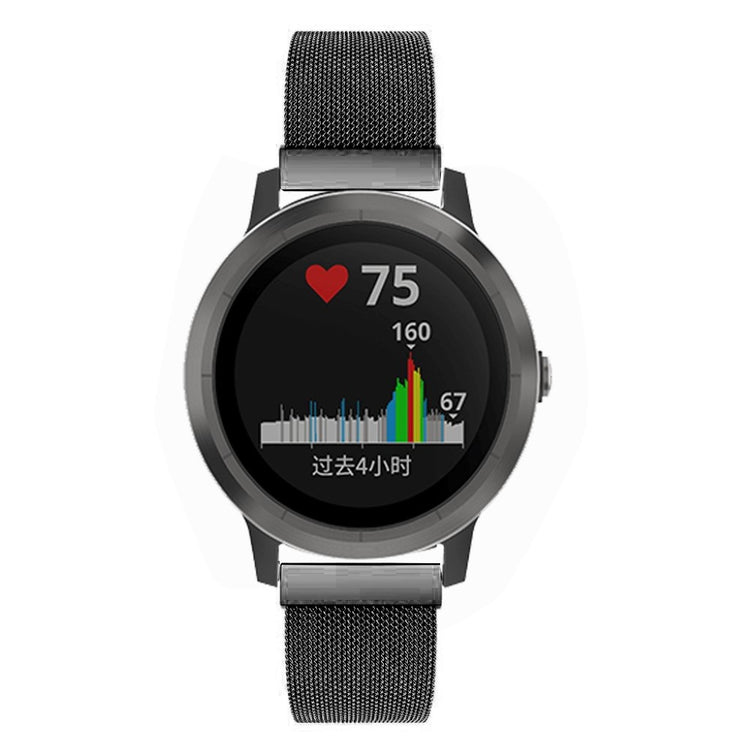 Helt vildt hårdfør Garmin Vivoactive 4S Metal Rem - Sort#serie_1