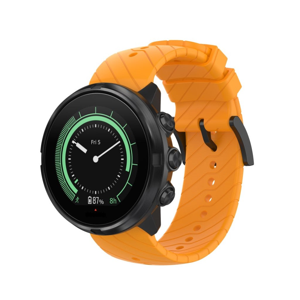 Super pænt Suunto 9 Silikone Rem - Gul#serie_5