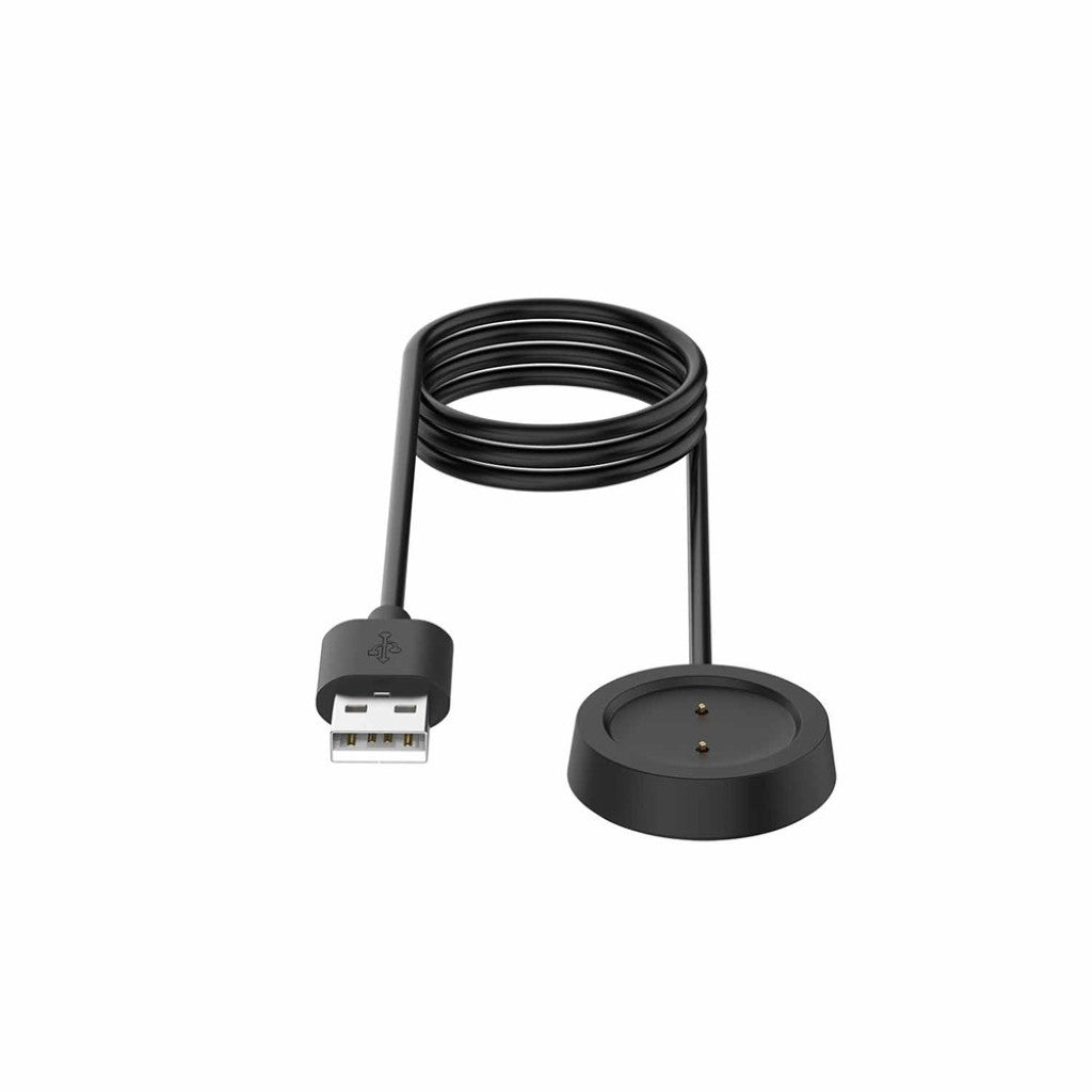 Plastik Amazfit GTR 42mm / Amazfit GTR 47mm USB Ladestation - Sort#serie_3