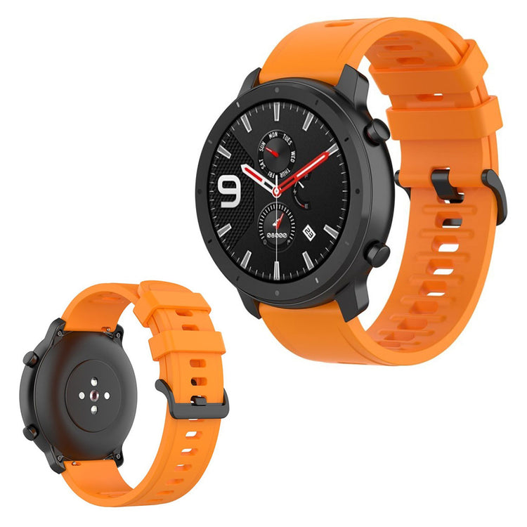 Vildt godt Amazfit GTR 47mm Silikone Rem - Orange#serie_4