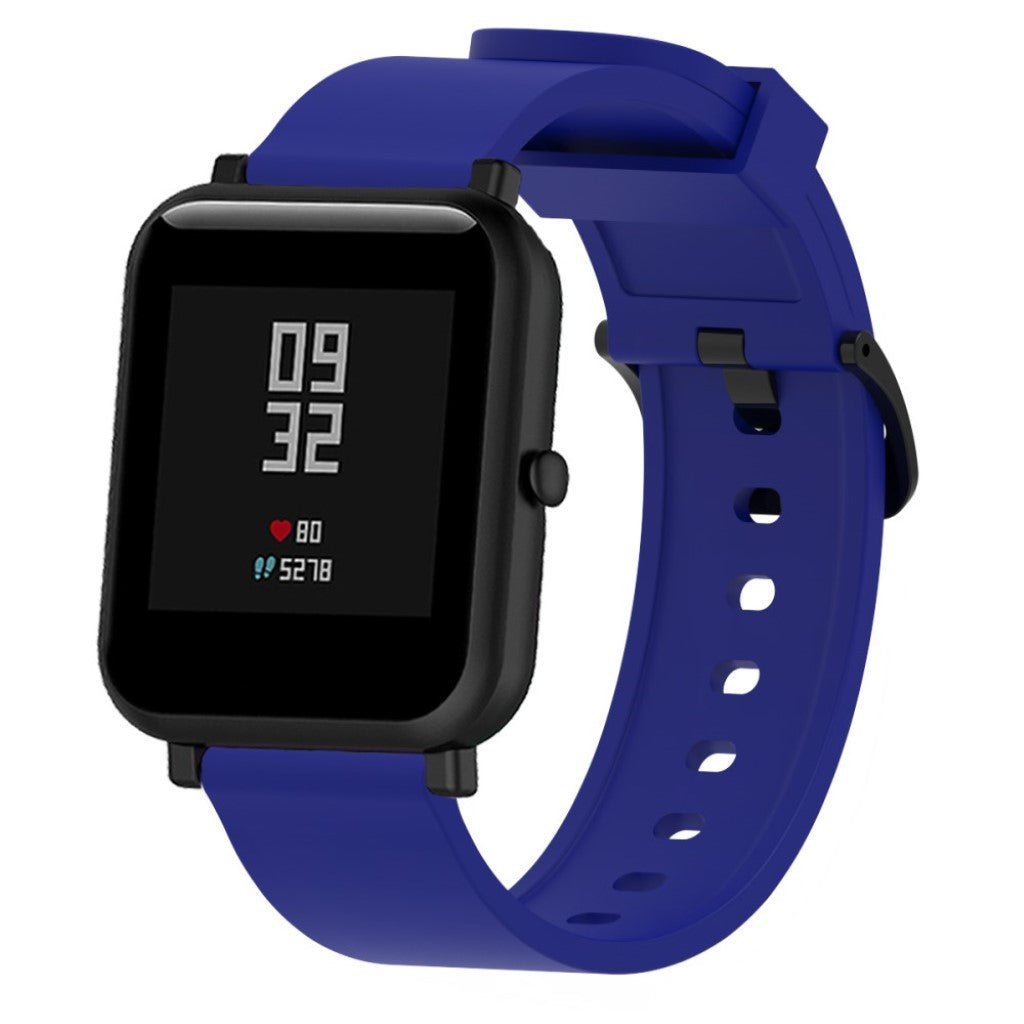 Rigtigt fint Amazfit 1 Silikone Rem - Blå#serie_6