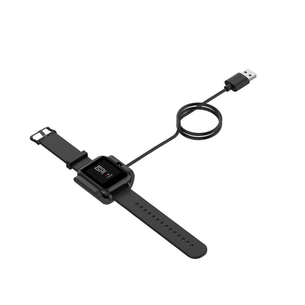 1m Plastik Amazfit 1 USB Ladestation - Sort#serie_6
