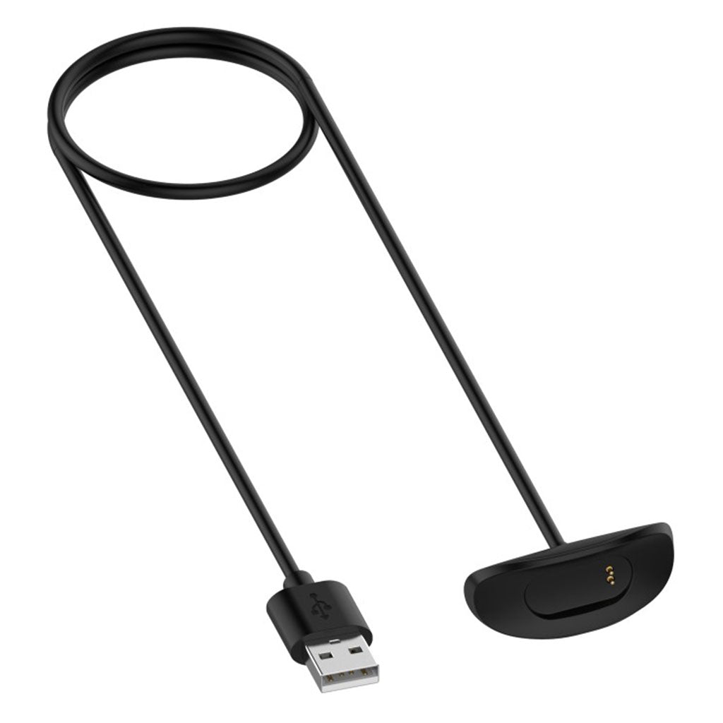 1m Plastik Amazfit X USB Opladningskabel - Sort#serie_1
