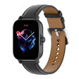 Stiligt Amazfit GTS 3 / Amazfit Bip U Äkta läder Armband