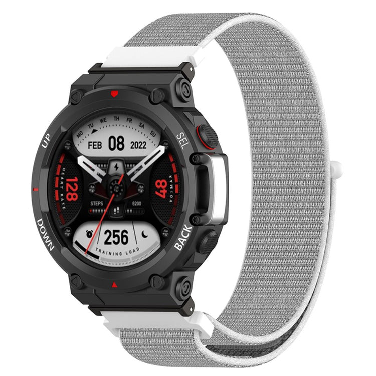 Meget flot Amazfit T-Rex 2 Nylon Rem - Hvid#serie_3