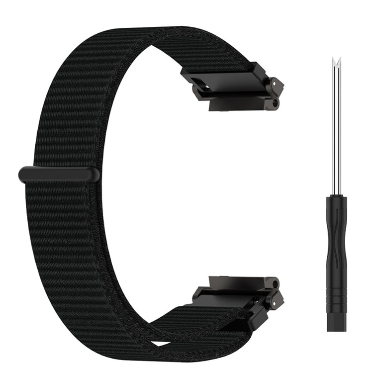 Meget flot Amazfit T-Rex 2 Nylon Rem - Sort#serie_4