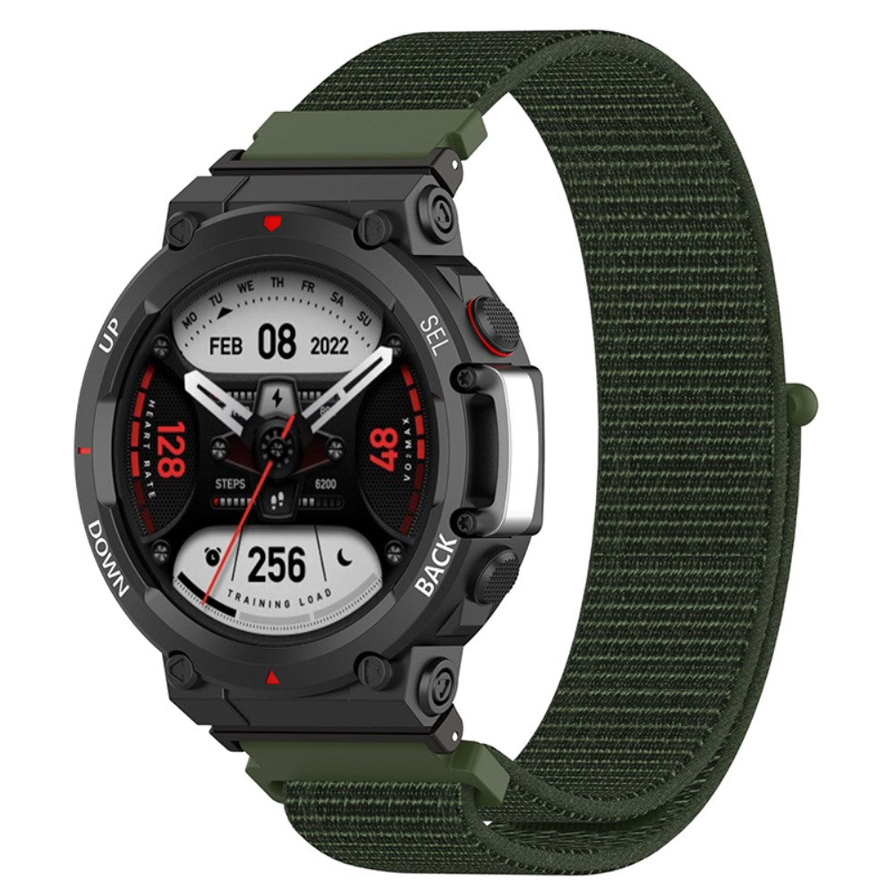 Meget flot Amazfit T-Rex 2 Nylon Rem - Grøn#serie_5