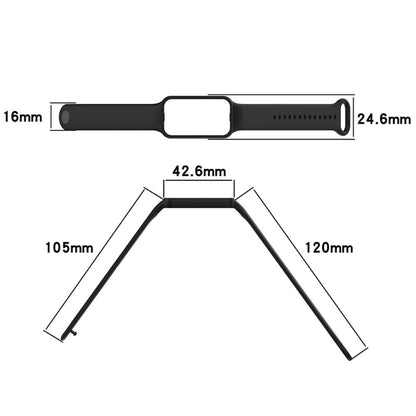 Vildt rart Amazfit Band 7 Plastik Rem - Blå#serie_10