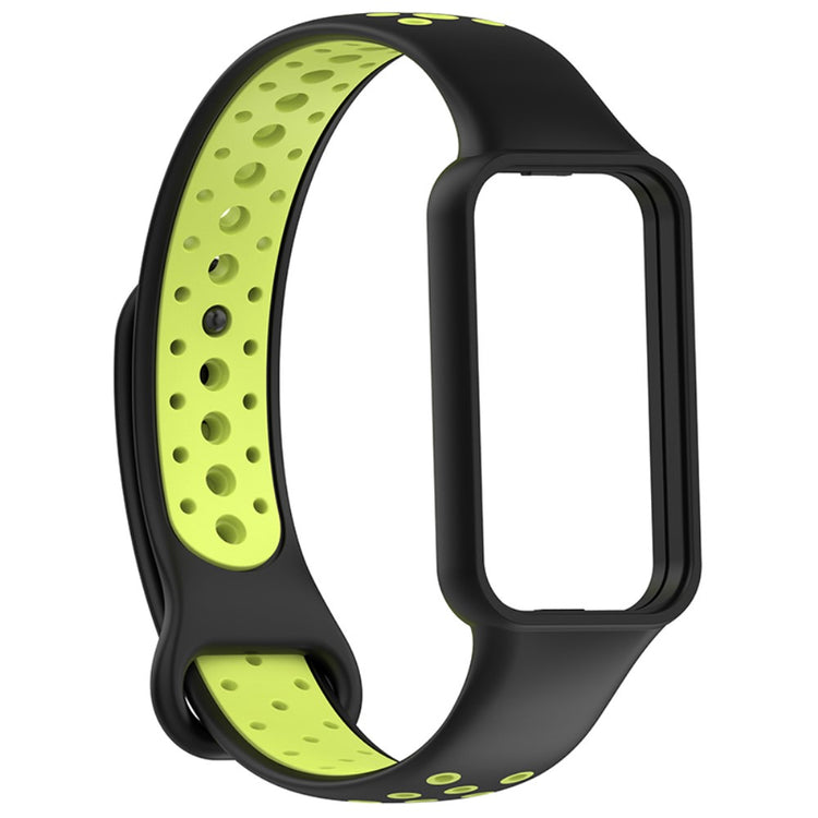 Mega flot Amazfit Band 7 Silikone Rem - Grøn#serie_5