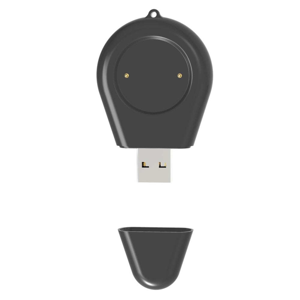 Plastik Amazfit GTR 4 / Amazfit GTS 4 USB Ladestation - Sort#serie_3