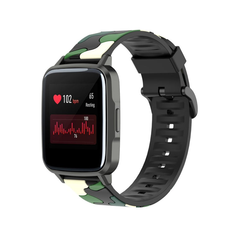 Vildt smuk Haylou SmartWatch LS01 Silikone Rem - Grøn#serie_6