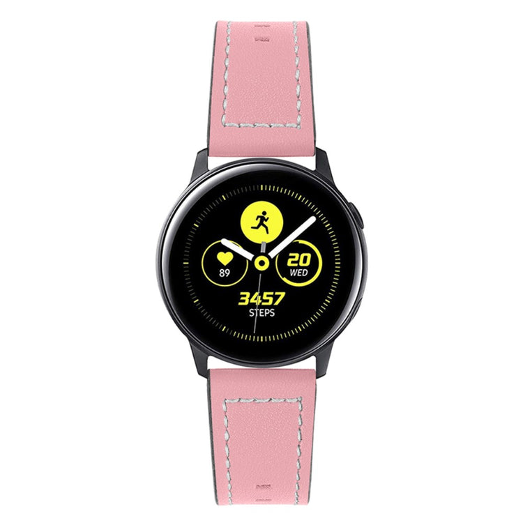  Haylou Solar LS05 / Xiaomi Mi Watch Color Sports Ægte læder Rem - Pink#serie_3